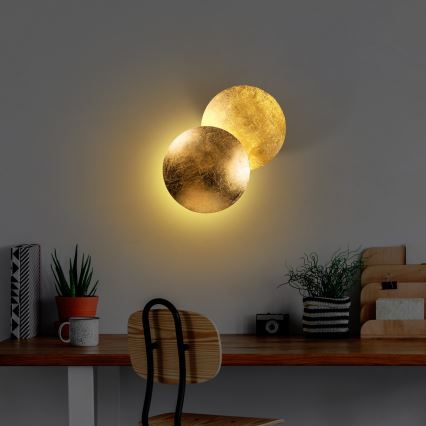 LED-seinävalaisin YOSMA LED/5W/230V 3000K kulta