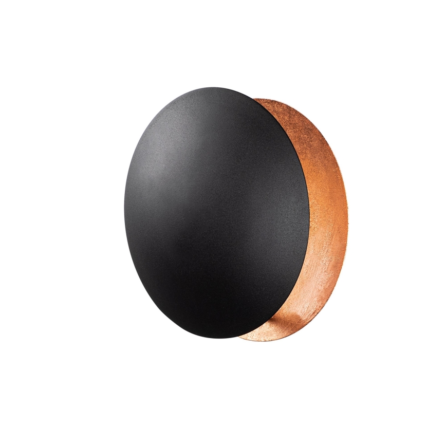 LED-seinävalaisin YOSMA LED/5W/230V 3000K musta/kupari