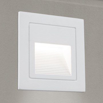 LED Sisäänrakennettu valo LORO LED/2W/230V IP65 valkoinen
