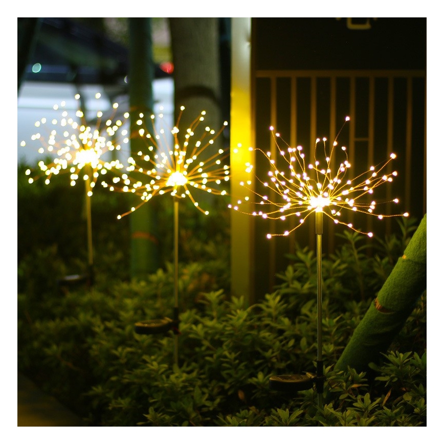 LED Solar koristeellinen valo 140xLED/1,2V 3000K 84 cm 600 mAh IP44