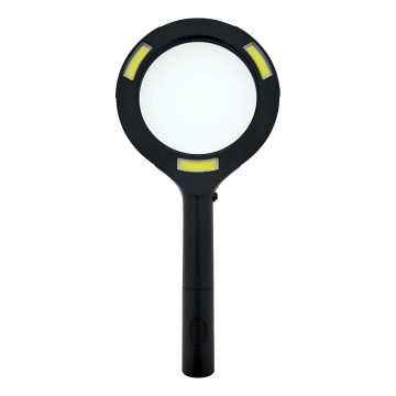 LED-suurennuslasi 3× suurennoksella – LED-valaistus, 3W, 2xAA, IP22
