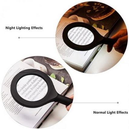 LED-suurennuslasi 5 × ZOOM, taustavalaistu LED / 3W IP44