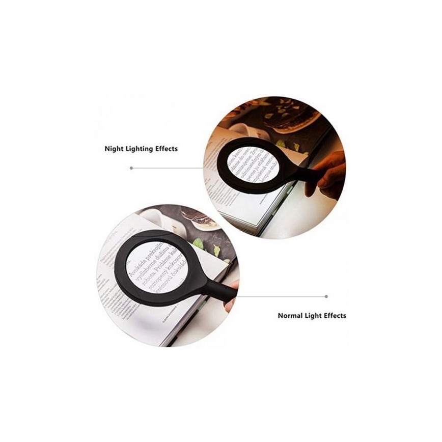 LED-suurennuslasi 5 × ZOOM, taustavalaistu LED / 3W IP44