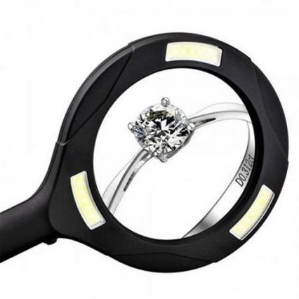 LED-suurennuslasi 5 × ZOOM, taustavalaistu LED / 3W IP44