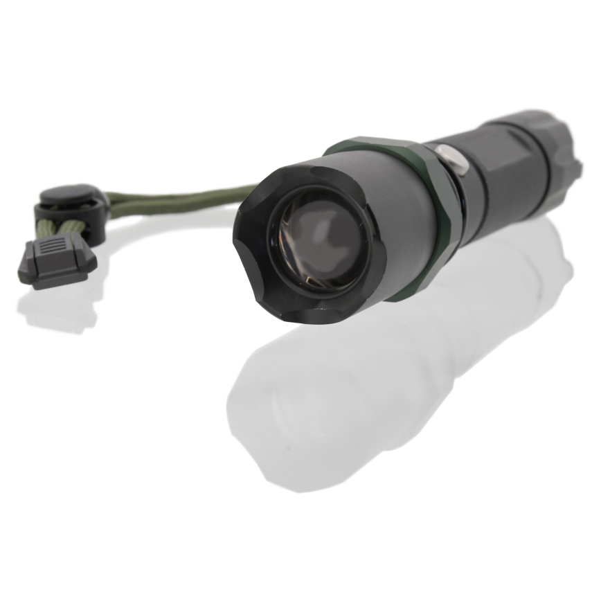 LED-taskulamppu LED/3W/3xAAA IP44 musta