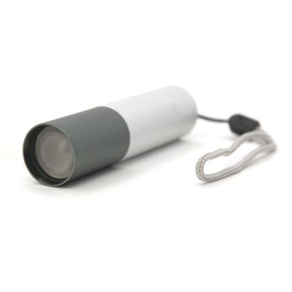 LED-taskulamppu LED/400mAh valkoinen/harmaa