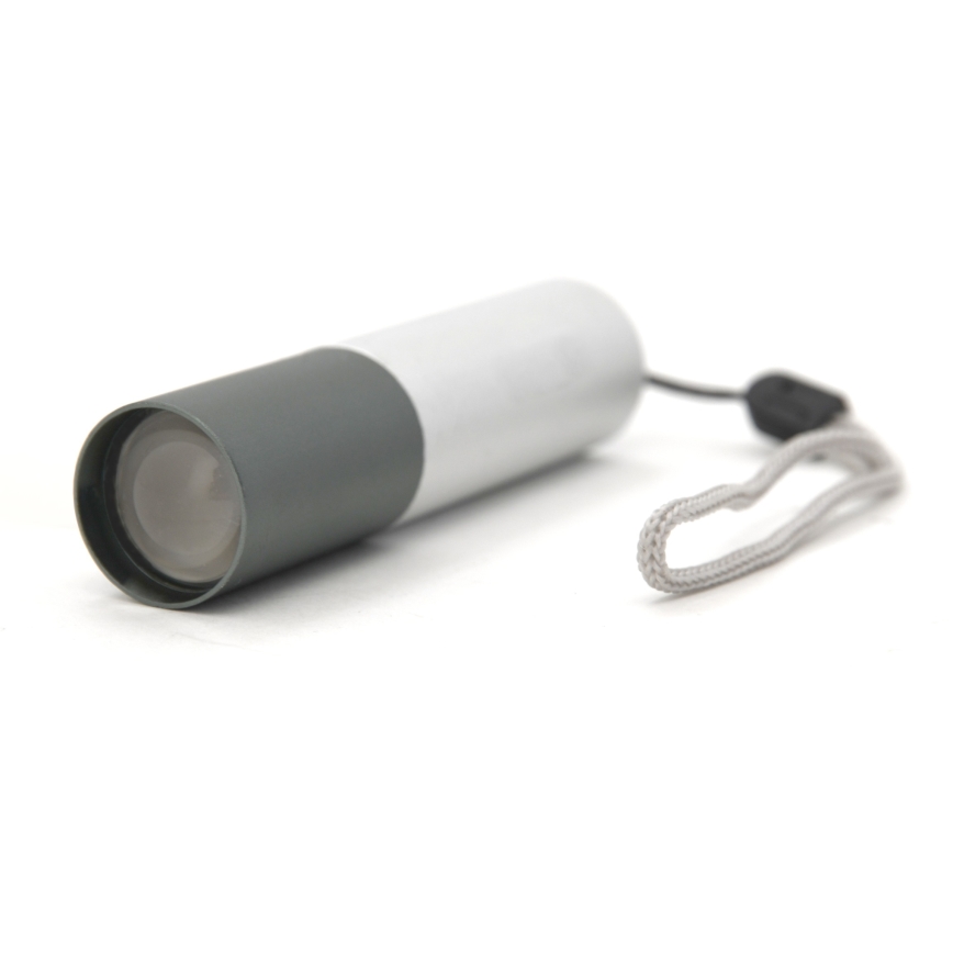 LED-taskulamppu LED/400mAh valkoinen/harmaa