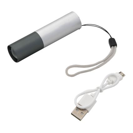 LED-taskulamppu LED/400mAh valkoinen/harmaa