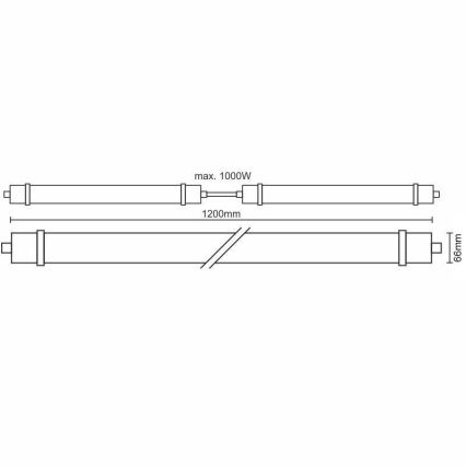 LED-työvalo LED/40W/180-265V IP65