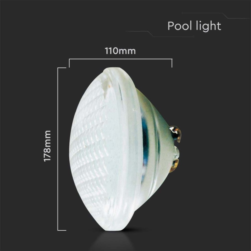 LED Uima-altaan lamppu LED/25W/12V IP68 6500K