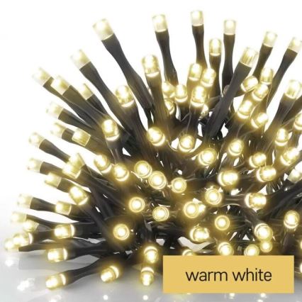 LED-ulkojouluketju 100xLED/10m IP44 lämpimänvalkoinen