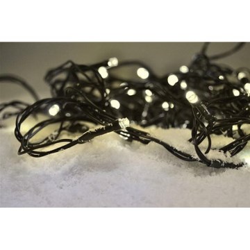 LED-ulkojouluketju 100xLED/8 toiminnot IP44 13m lämpimänvalkoinen