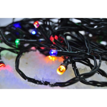 LED-ulkojouluketju 200xLED/8 toiminnot IP44 25m monivärinen