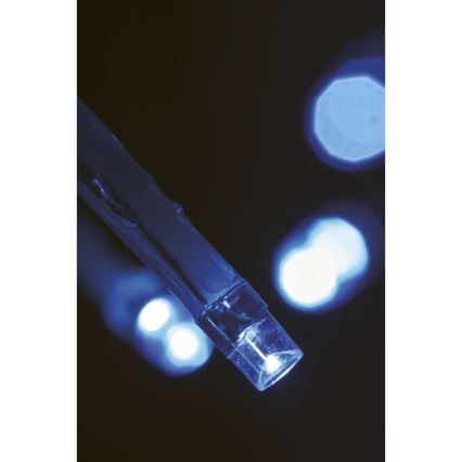 LED-ulkojouluketju CHAIN 180xLED/8 toimintoa 8m IP44 kylmä valkoinen