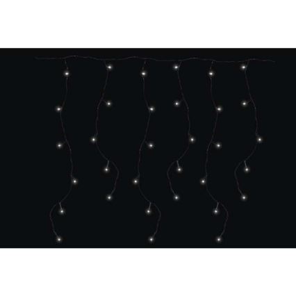 LED-ulkojouluketju CHAIN 180xLED/8 toimintoa 8m IP44 kylmä valkoinen