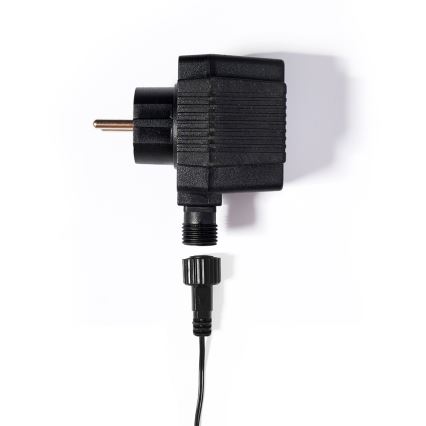 LED-ulkojouluketju CONE FILAMENT 20xE10 19m läpinäkyvä/lämpimänvalkoinen IP44, Made in the EU