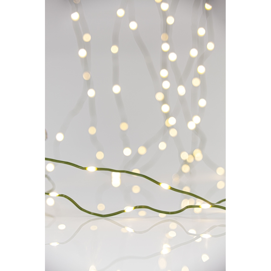 LED-ulkojouluketju LINE 700xLED/8 toiminnot 40 m IP44 lämpimänvalkoinen