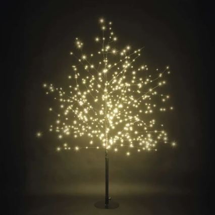 LED-ulkojoulukoriste 600xLED/3,8W/230V 120 cm lämmin valkoinen IP44