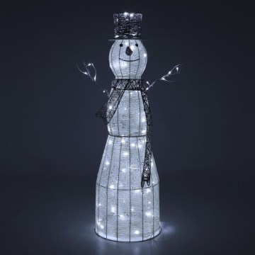 LED-ulkojoulukoriste LED/3,6W/230V/kylmänvalkoinen 124 cm IP44 lumiukko