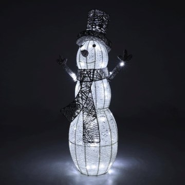 LED-ulkojoulukoriste LED/3,6W/230V/kylmänvalkoinen 75 cm IP44 lumiukko