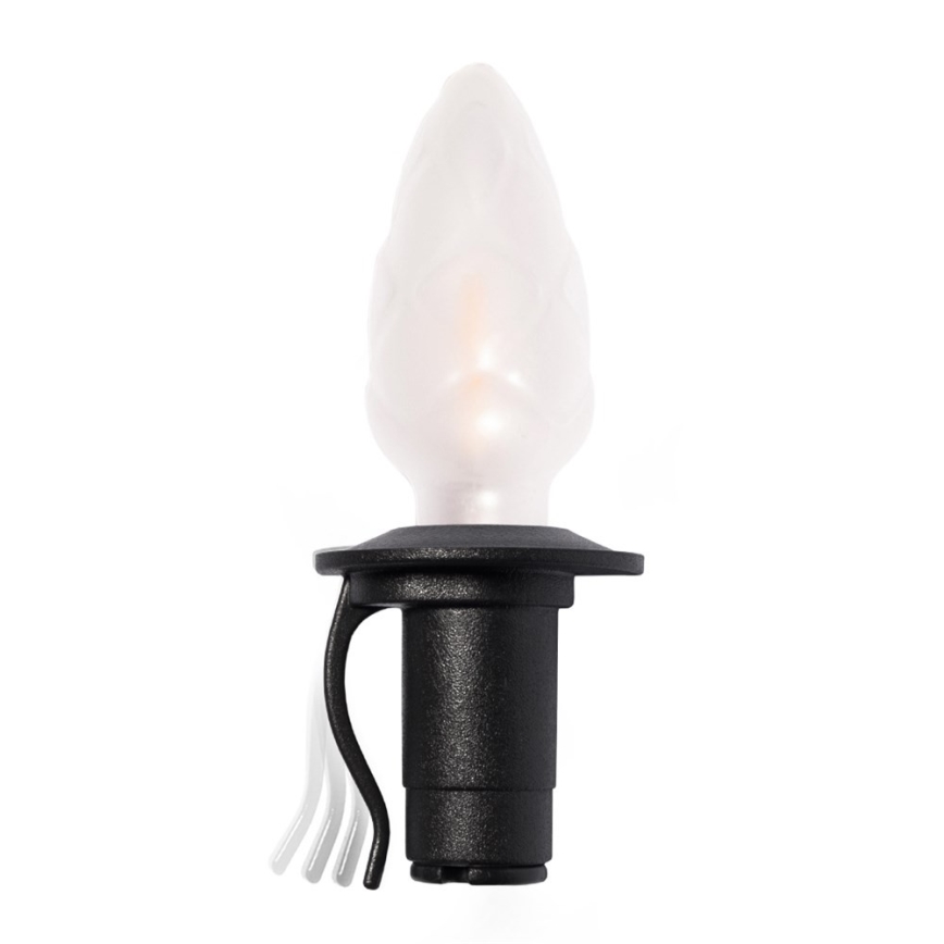 LED-ulkojouluvaloketju CONE FILAMENT 20xE10 19m monivärinen/lämmin valkoinen IP44, Valmistettu Tšekissä