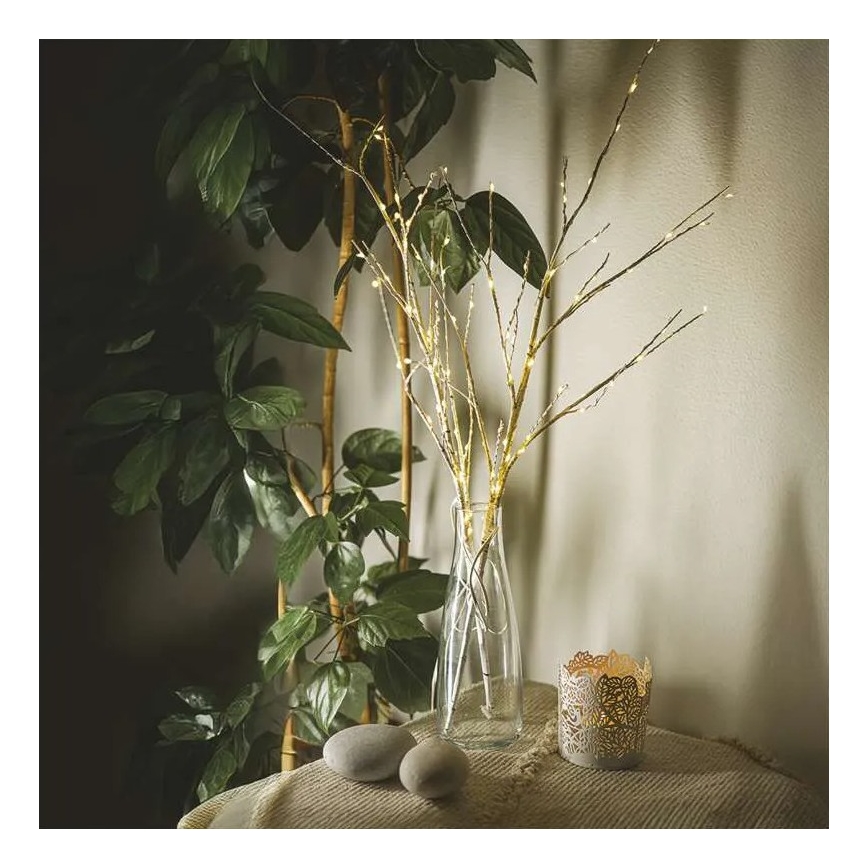 LED-ulkojouluvalosarja 100xLED/3xAA lämmin valkoinen IP44