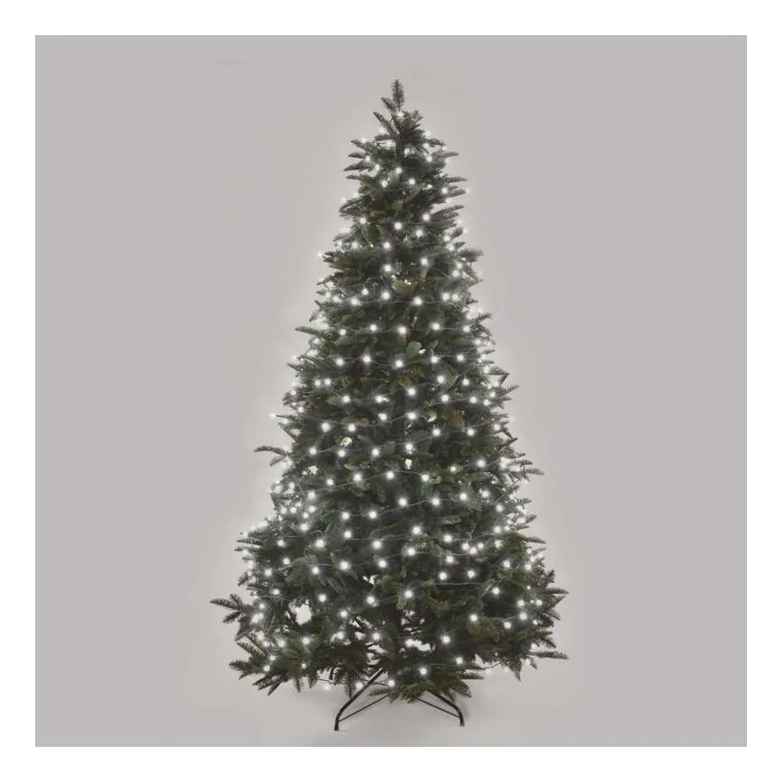 LED-ulkojouluvalosarja, 480 LED, 8 toimintoa, 53 m, kylmänvalkoinen, IP44