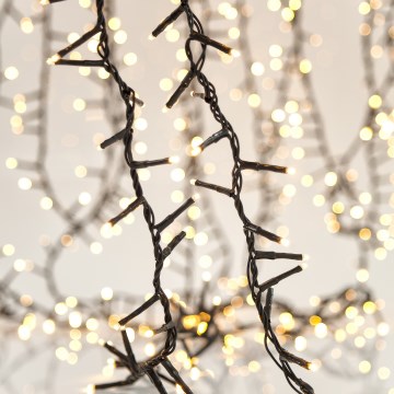 LED-ulkojouluvalosarja SNAKE, 1300 LEDiä, 29,1 m, IP44, lämmin valkoinen