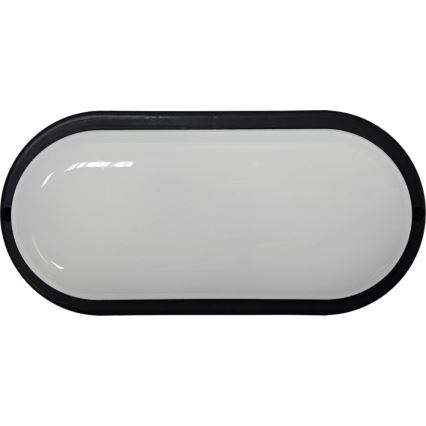 LED-ulkokattovalaisin LED/15W/230V 4200K 20x9,8 cm IP64 musta