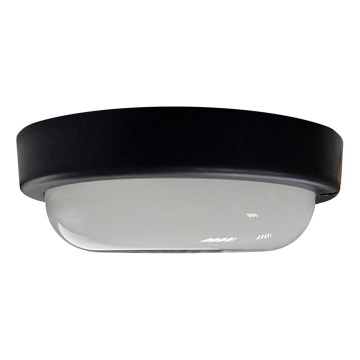 LED-ulkokattovalaisin LED/15W/230V 4200K halkaisija 15,5 cm IP64 musta