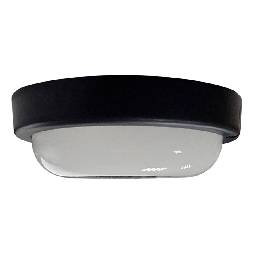 LED-ulkokattovalaisin LED/15W/230V 4200K halkaisija 15,5 cm IP64 musta