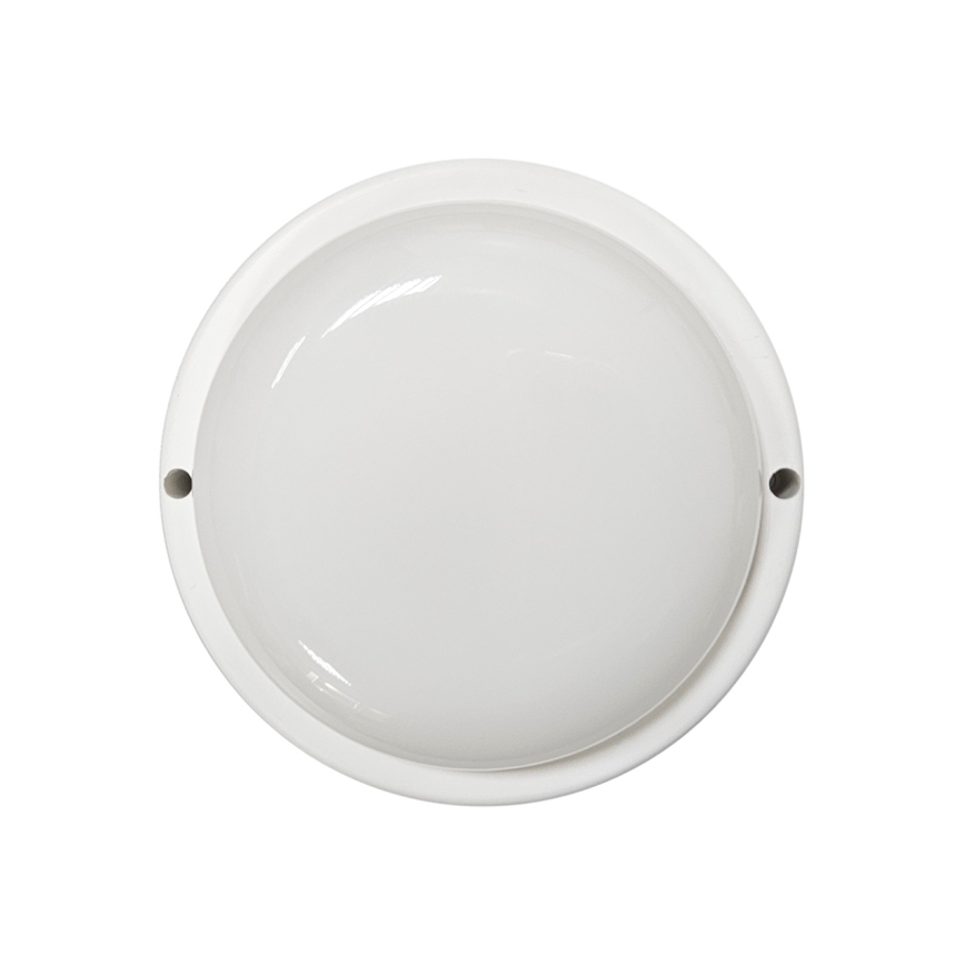 LED-ulkokattovalaisin LED/8W/230V 4200K halkaisija 14 cm IP64 valkoinen