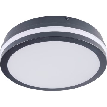 LED-ulkokattovalaisin liiketunnistimella BENO LED/12/18W/230V 3000/3500/4000K IP65 antrasiitti pyöreä