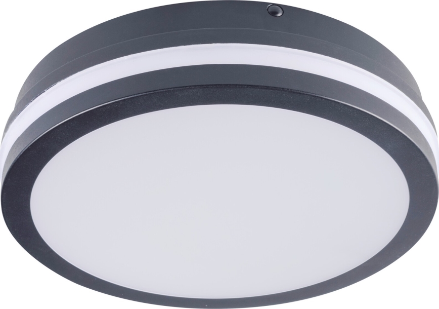 LED-ulkokattovalaisin liiketunnistimella BENO LED/12/18W/230V 3000/3500/4000K IP65 antrasiitti pyöreä