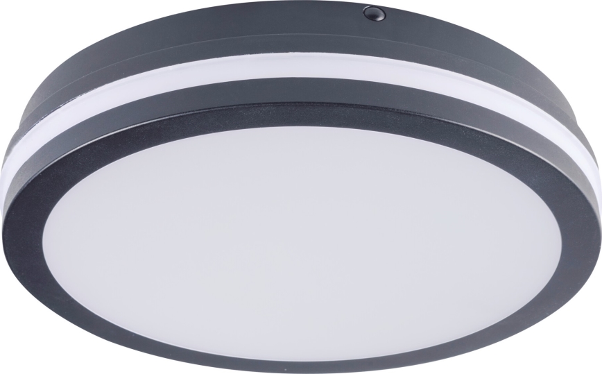 LED-ulkokattovalaisin liiketunnistimella BENO LED/24/30W/230V 3000/3500/4000K IP65 antrasiitti pyöreä