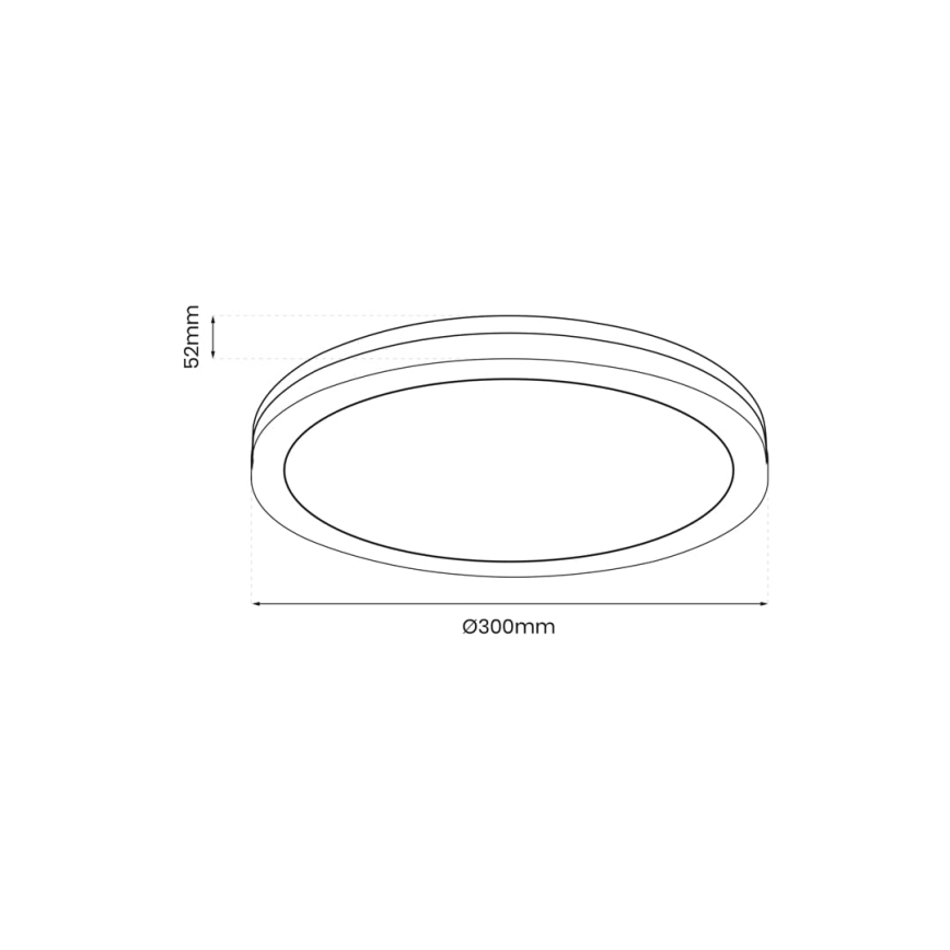 LED-ulkokattovalaisin MARLON LED/36W/230V 4000K IP54 musta