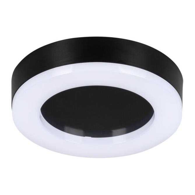 LED-ulkokattovalaisin TURA LED/15W/230V 4000K IP54 musta