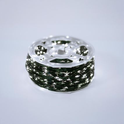 LED-ulkovaloketju 1500xLED/230V, 8 toimintoa, 153 m, IP44, kylmänvalkoinen + kaukosäädin