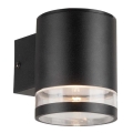 LED Ulkokäyttöön tarkoitettu aurinkokennoseinävalaisin anturilla LED/1W/3,7V 3000K IP54 musta