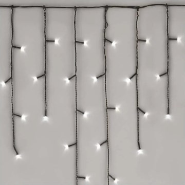 LED Ulkokäyttöön tarkoitettu joulukoristevalosarja 100xLED/2,5x0,9m IP44 kylmän valkoinen