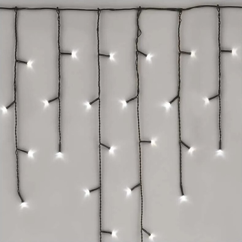 LED Ulkokäyttöön tarkoitettu joulukoristevalosarja 100xLED/2,5x0,9m IP44 kylmän valkoinen