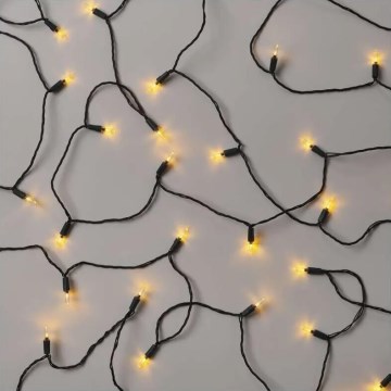 LED Ulkokäyttöön tarkoitettu joulukoristevalosarja 150xLED/27,35m IP44 vintage