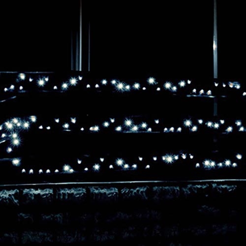 LED-ulkoketju 70m 1000xLED / 230V kylmä valkoinen IP44