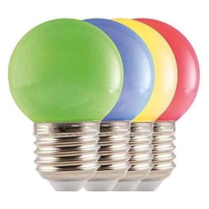 LED-ulkoketju EASY CONNECT 8xE27 5m IP44 monivärinen