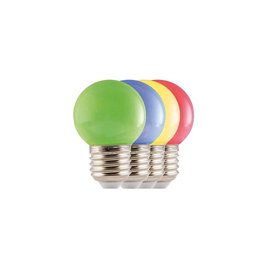 LED-ulkoketju EASY CONNECT 8xE27 5m IP44 monivärinen