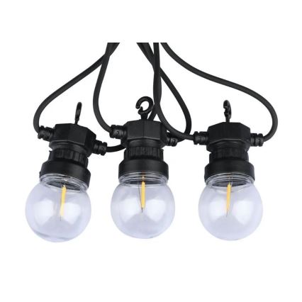 LED Ulkoketju STRING 5m 10xLED/0,4W/24/230V 3000K IP44