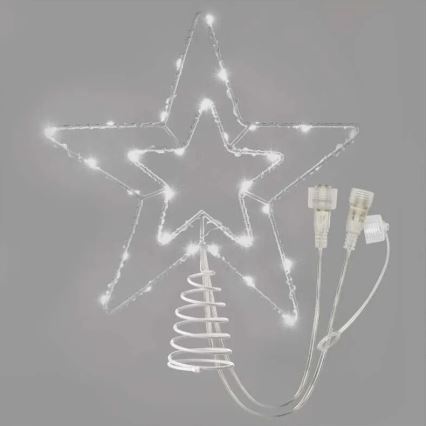 LED Ulkokäyttöön tarkoitettu joulukoriste 30xLED/4W/30V IP44 kylmän valkoinen