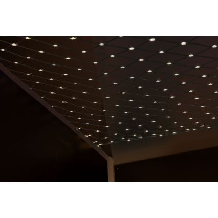 LED Ulkokäyttöön jouluköynnös VERKKO 240xLED/7,2W/230V 1,5x2 m IP44 lämmin valkoinen