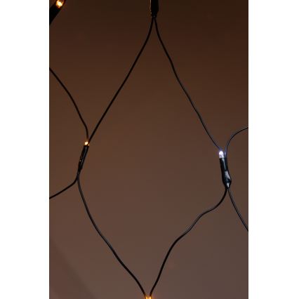 LED Ulkokäyttöön jouluköynnös VERKKO 240xLED/7,2W/230V 1,5x2 m IP44 lämmin valkoinen