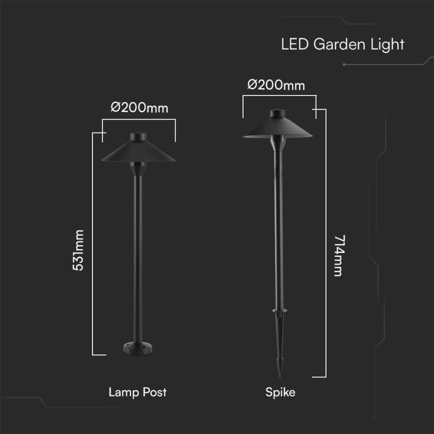 LED-ulkolamppu 2in1 LED/7W/230V IP65 3000K